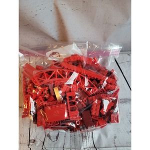 Lego 14 Ounces Bulk Variety Lot Red Lego Pieces